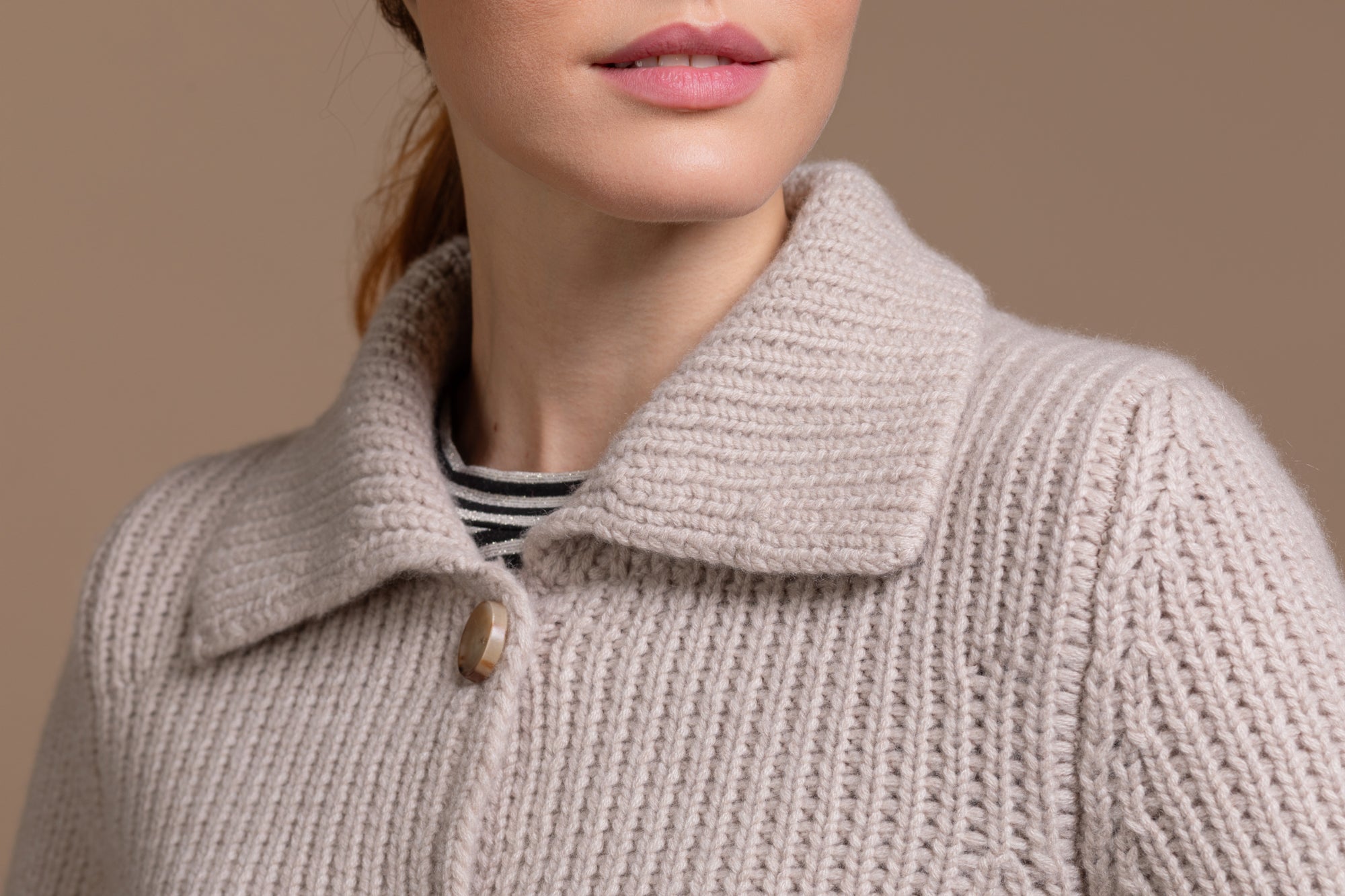 "Pesaro" classic buttoned jacket with patch pockets