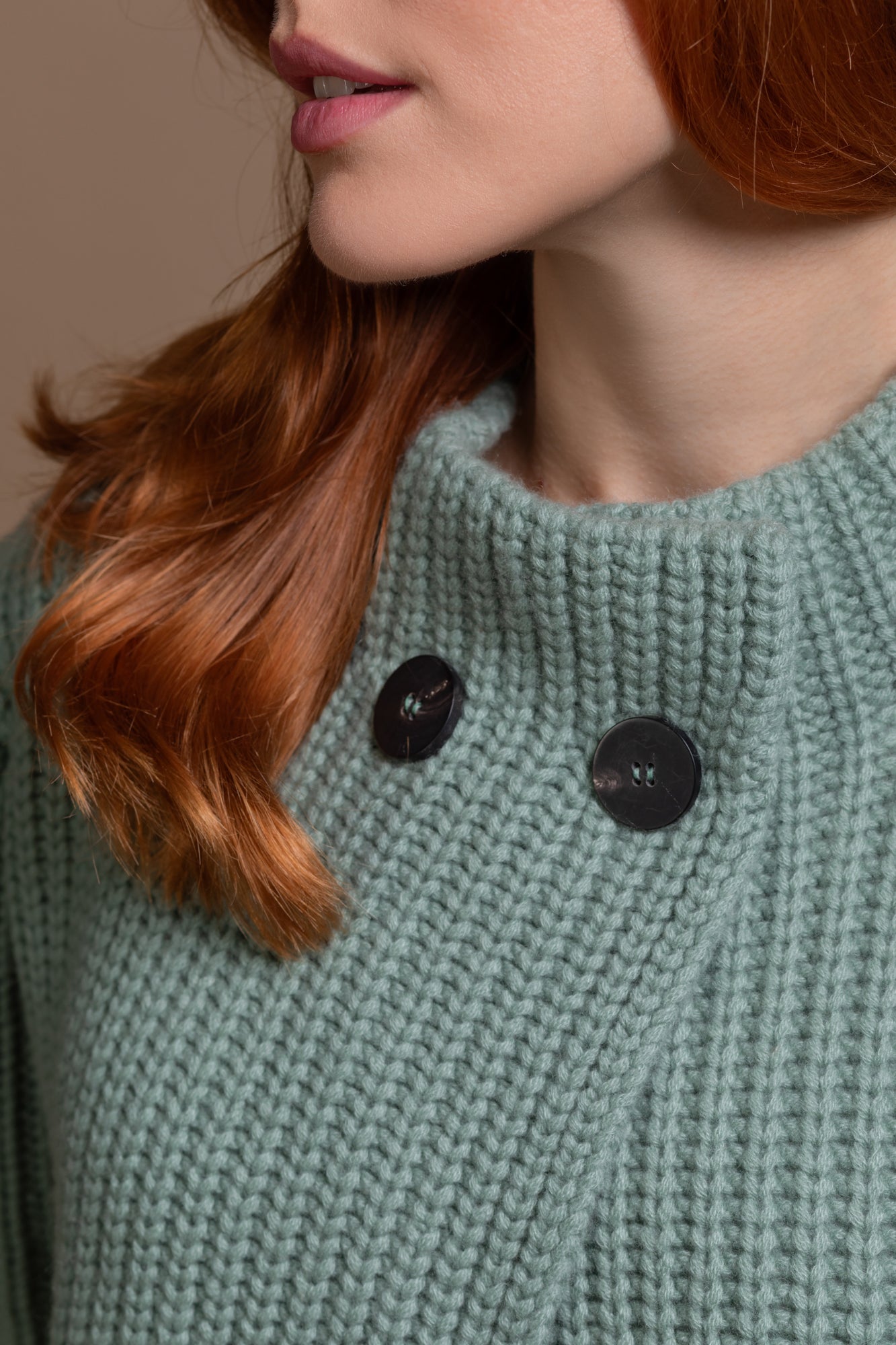 "Firenze" short jacket in full cardigan stich, 3/4 sleeve