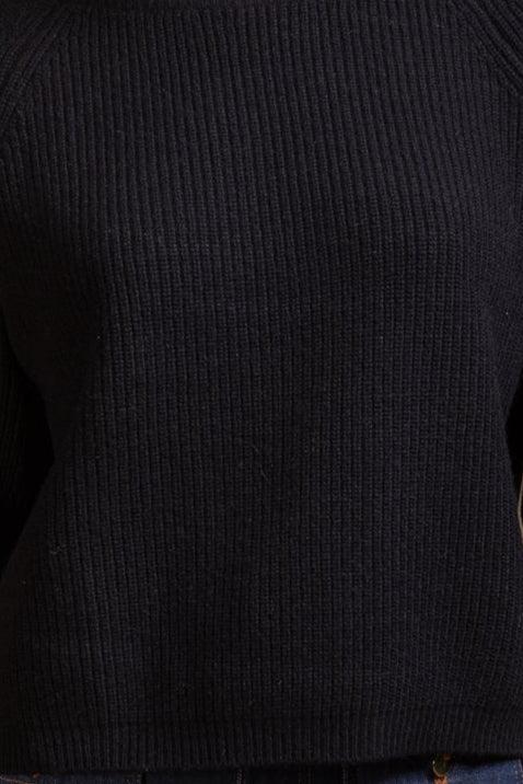 "Trento" short boxy cardigan with ballon sleeves