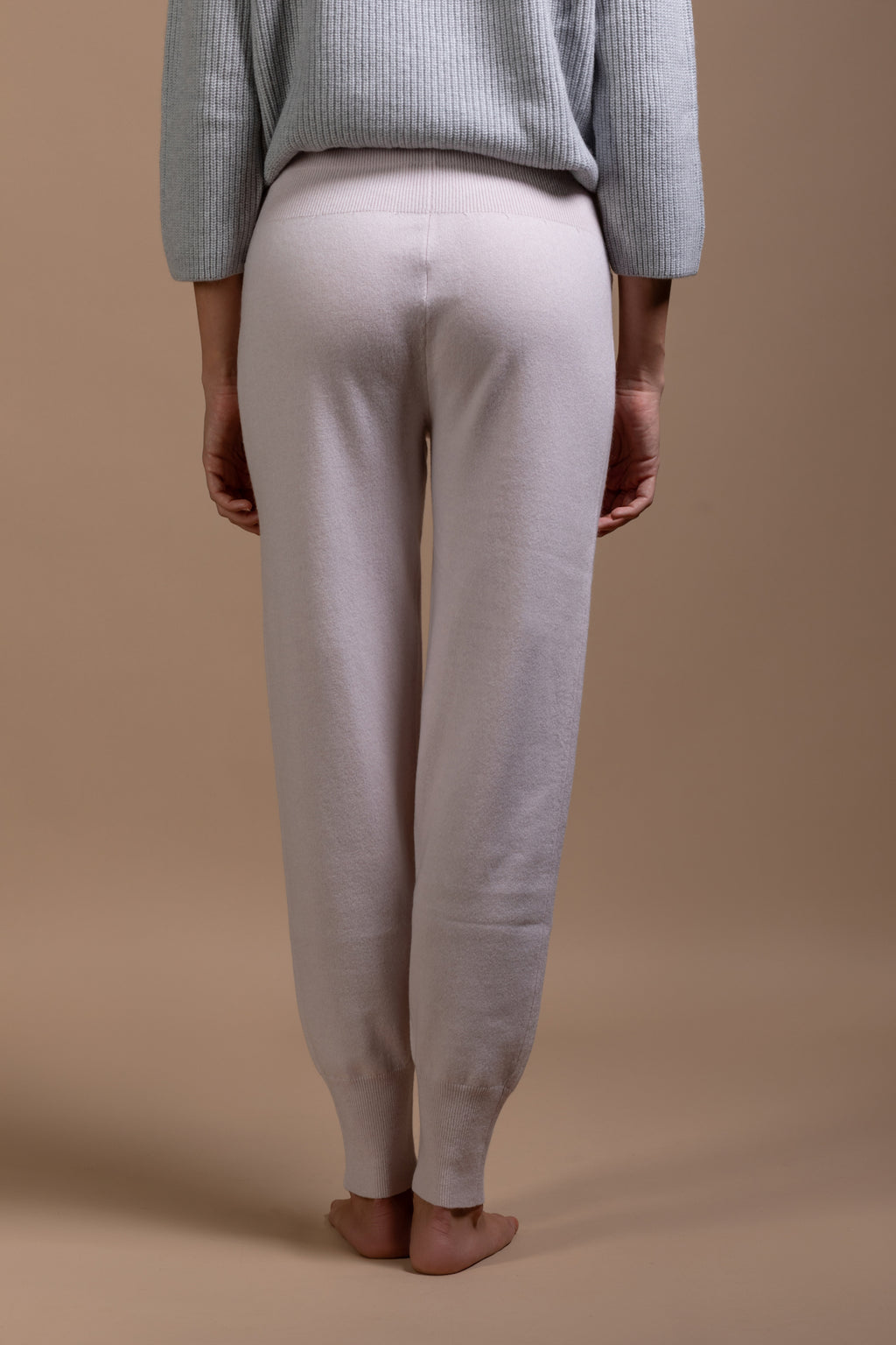 Jogging pants cashmere,fine knitted