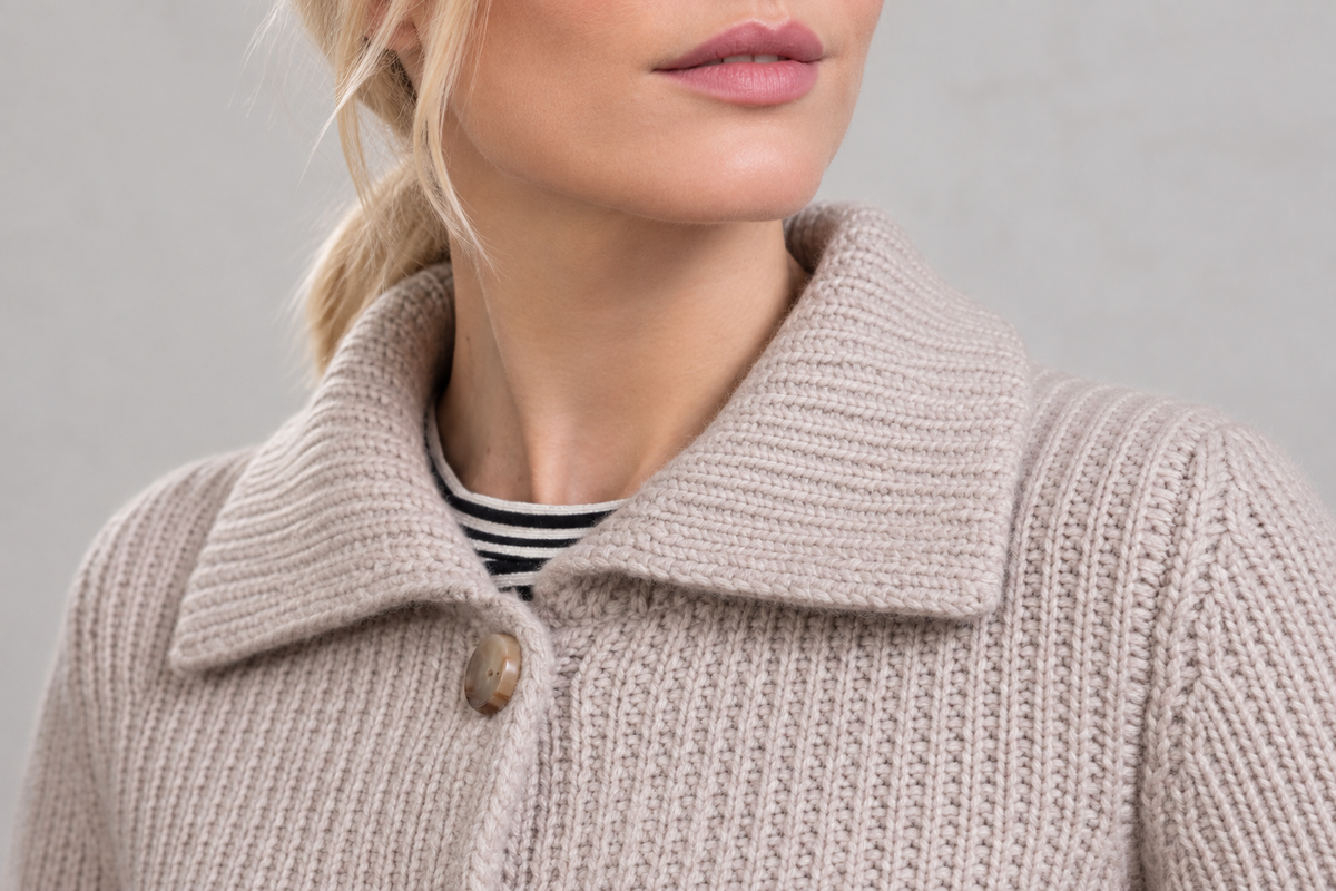 "Pesaro" classic buttoned jacket with patch pockets