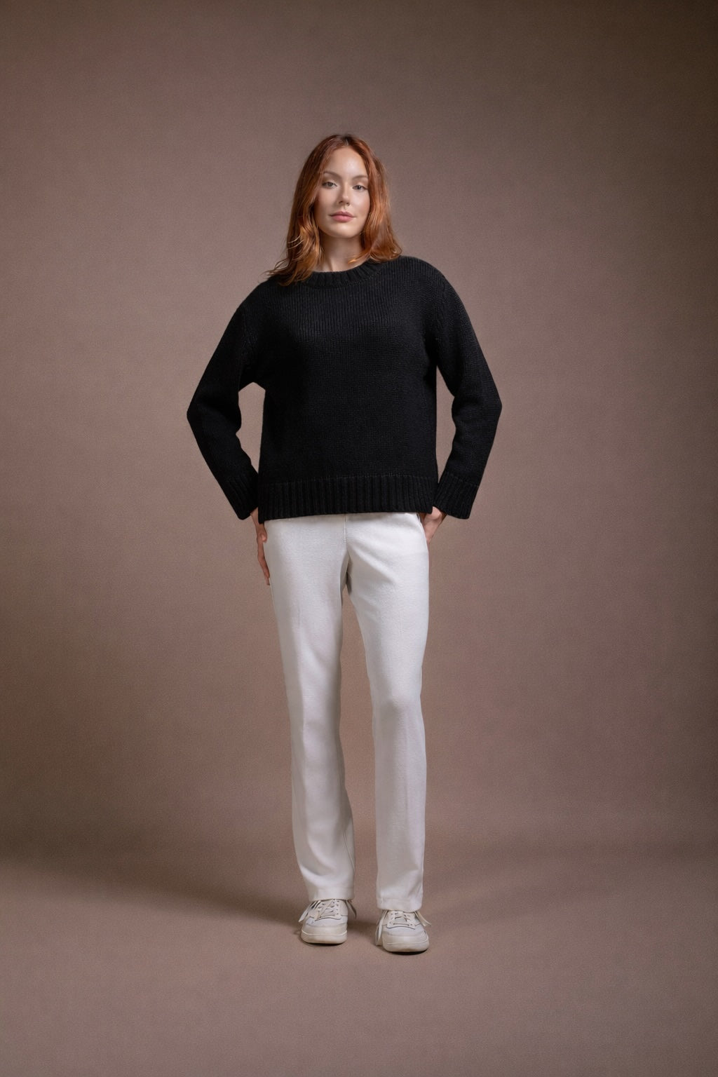 "Roma" boxy crewneck