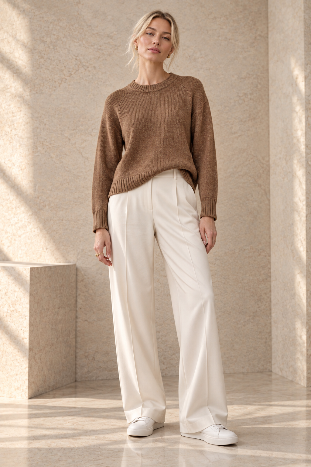"Roma" boxy crewneck